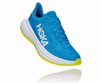 Hoka One One Carbon X 2 Férfi Futócipő - Kék [H2610-906]